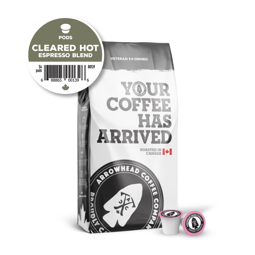 Arrowhead Coffee Cleared Hot Espresso Blend K-Cups